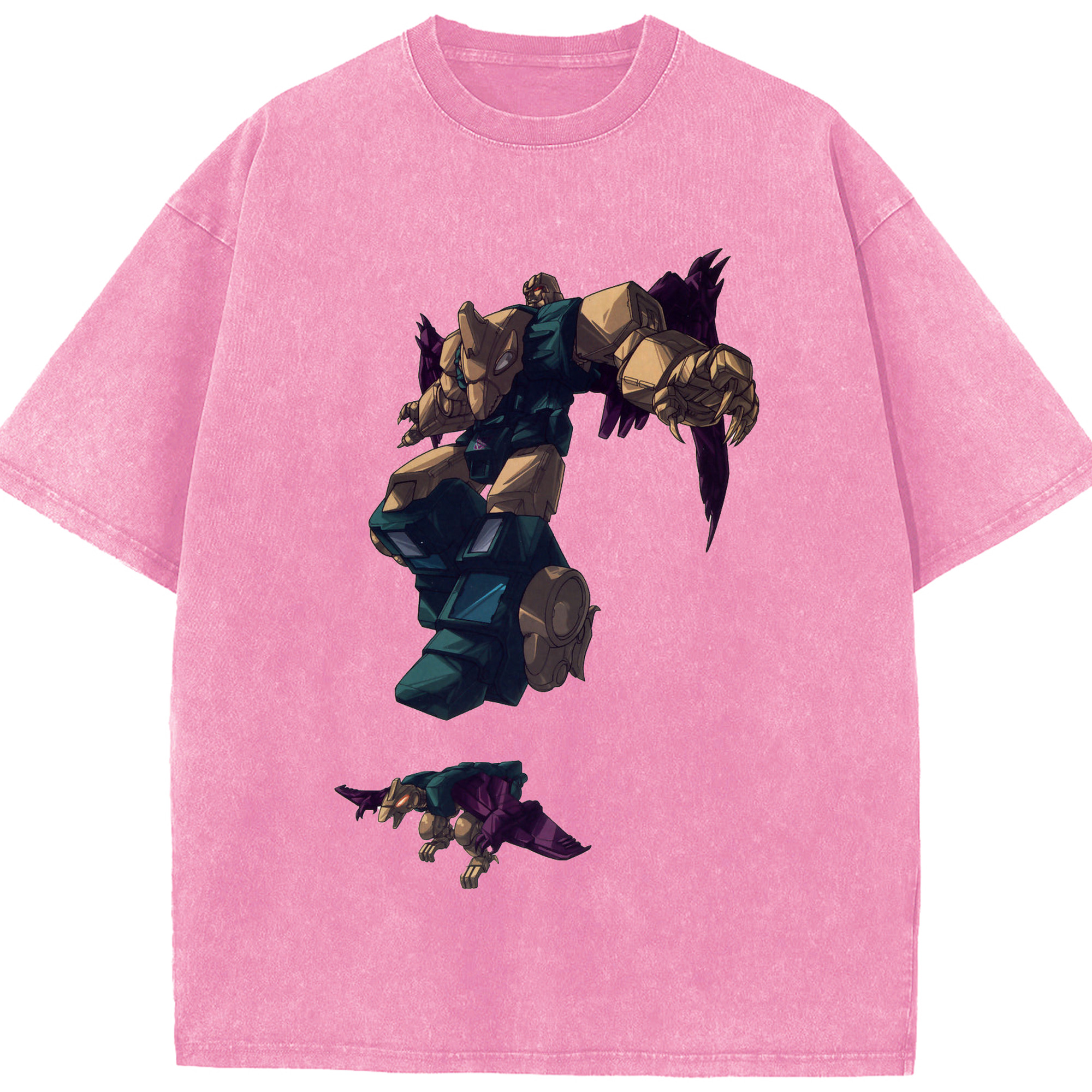 （画像用）  綿100% ヴィンテージ風 半袖Tシャツ（フロントプリント）